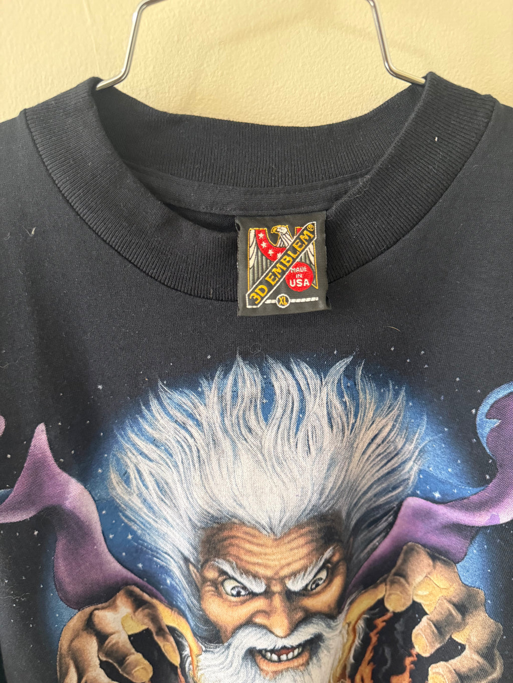 Vintage 3-D emblem T